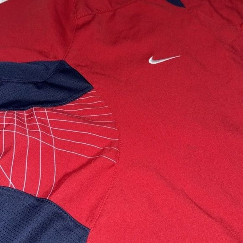 Nike Team USA Red Soccer Jersey Serna #17 Mens L Polyester Made In El Salvador - Picture 6 of 11